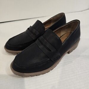 Style & Co Women's Black Olivviaa Penny Loafer Flats Work Preppy Shoes Sz 6 NWOB